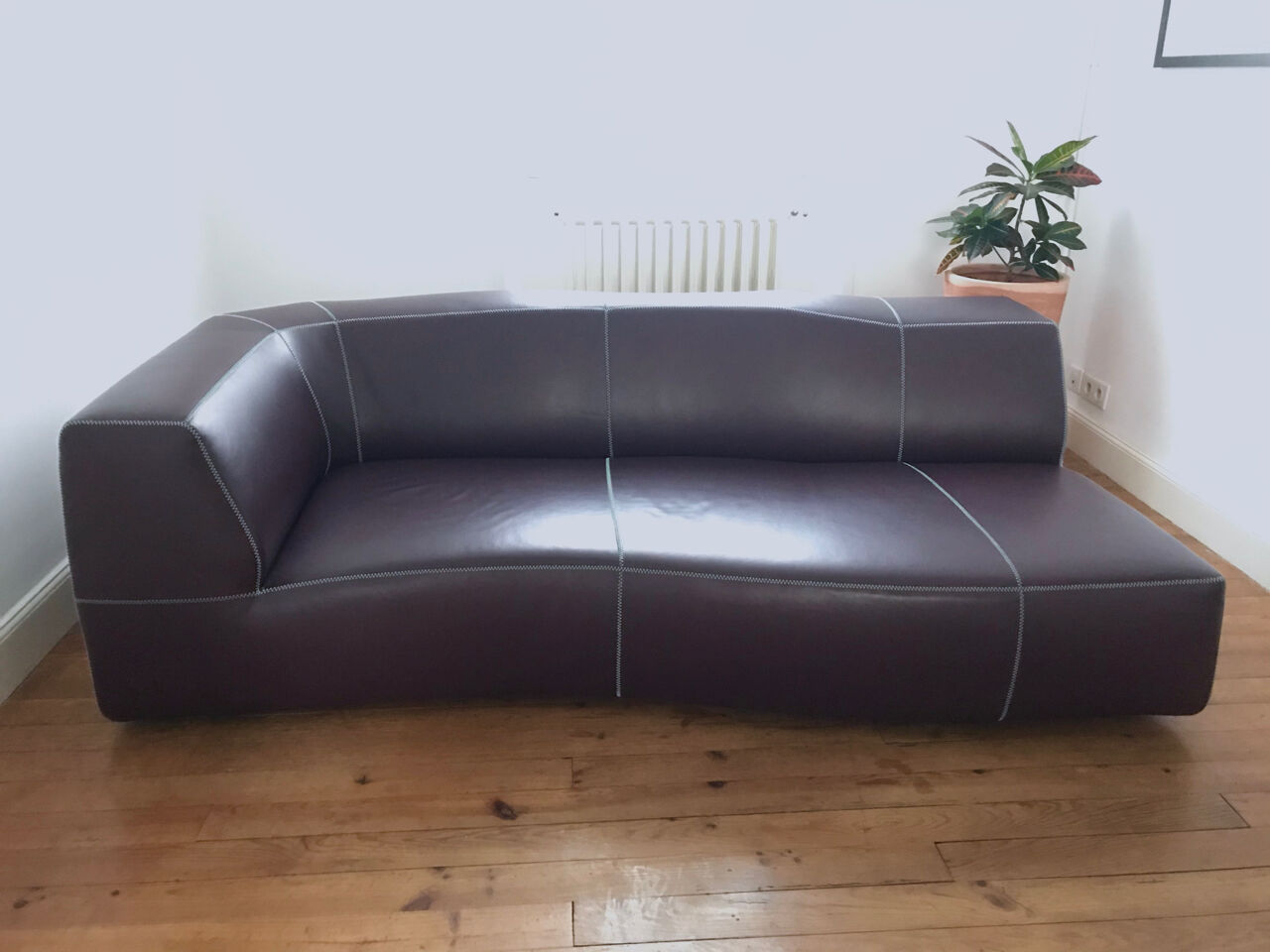 Patricia Urquiola 'Bend' leather sofa B&B Italia