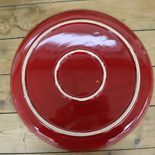Grand plateau vintage en porcelaine Saint Clement