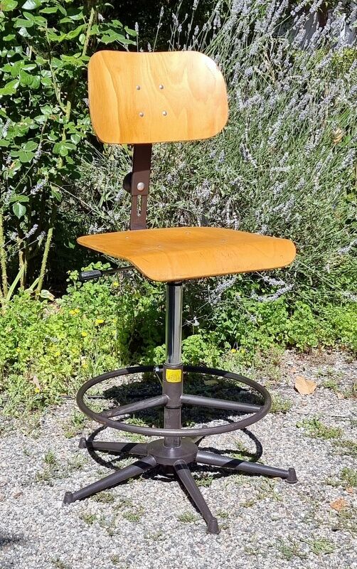 Workshop chair desk bao rotating and adjustable 70s