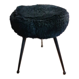 Tabouret tripode "moumoute"