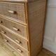 Vintage rattan chest of drawers