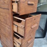 Old notary's furniture. Trade furniture in oak.