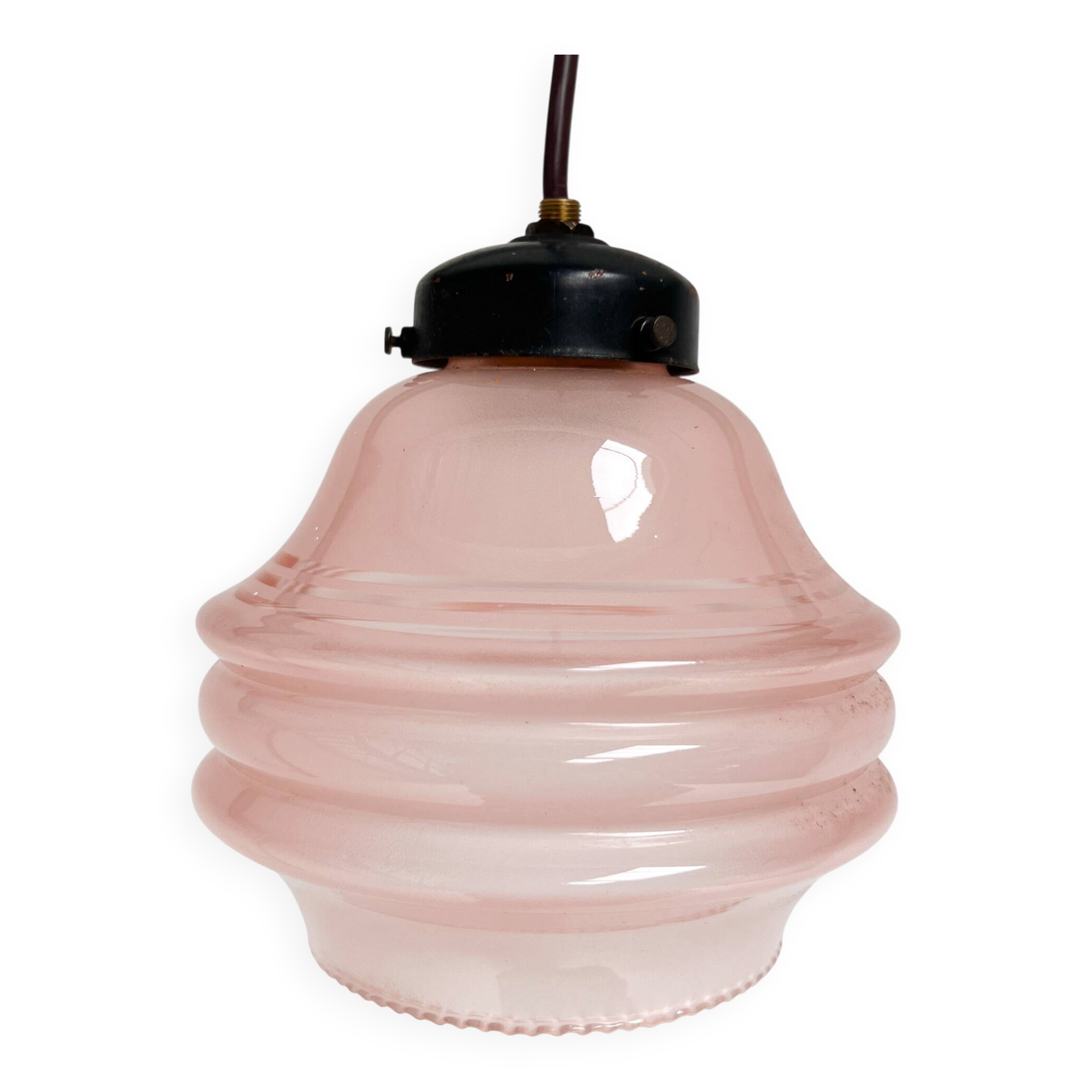 Pink vintage ceiling lamp, 1960s