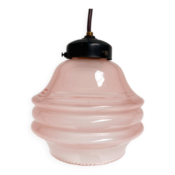 Lampe de plafond vintage rose, années 1960