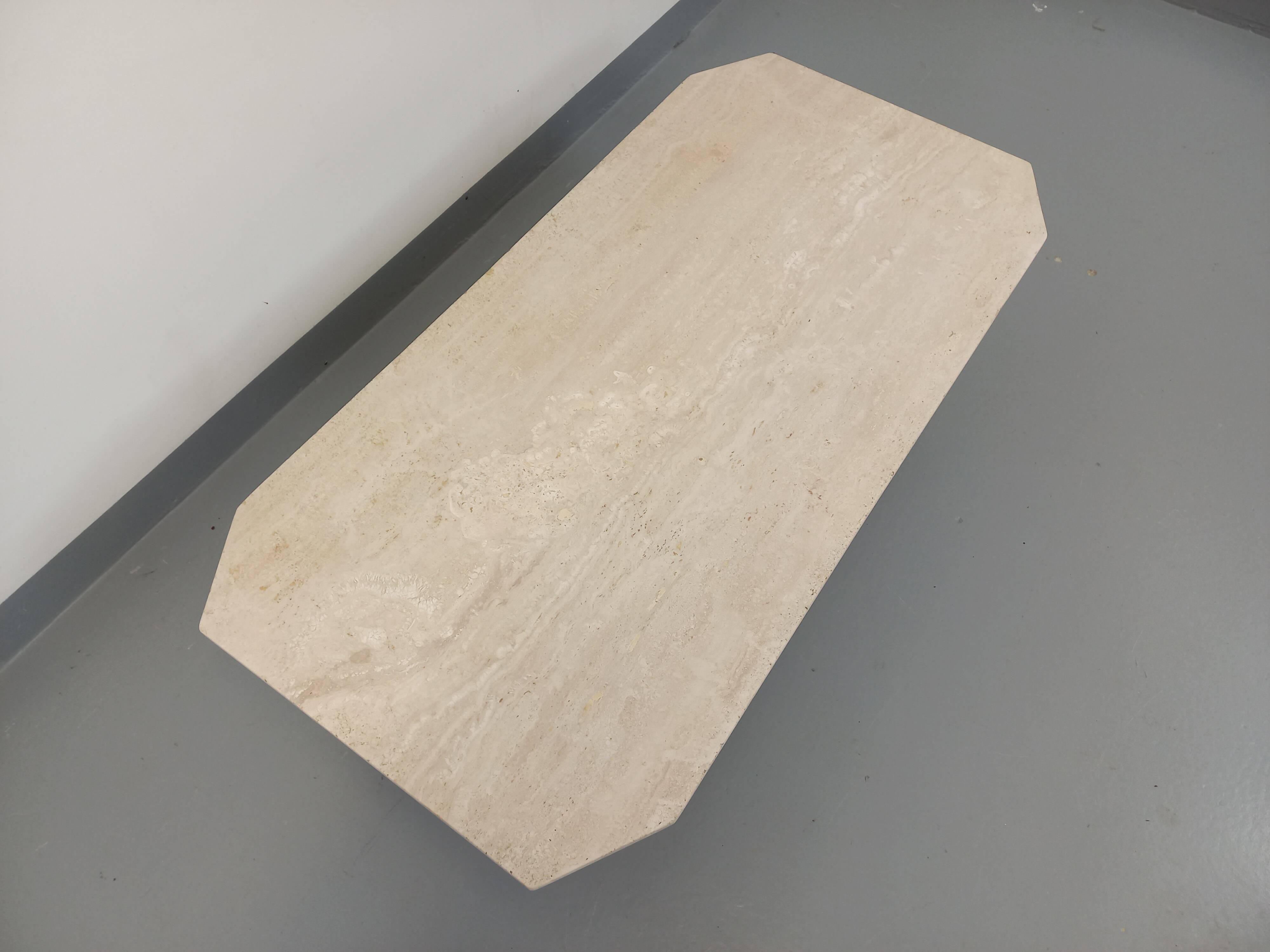 Vintage travertine coffee table from the 70s 80s