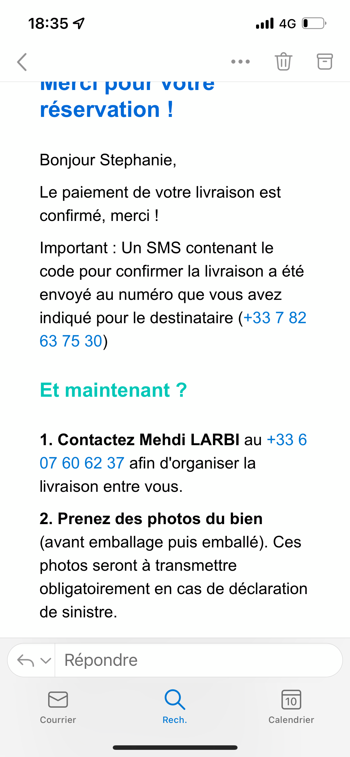 Old mirror Louis Philippe Fronton 156x102cm