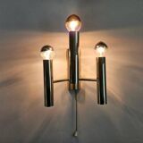 Set of Two Rare Midcentury Wall Lamp, Gaetano Sciolari, Italy, 1970s