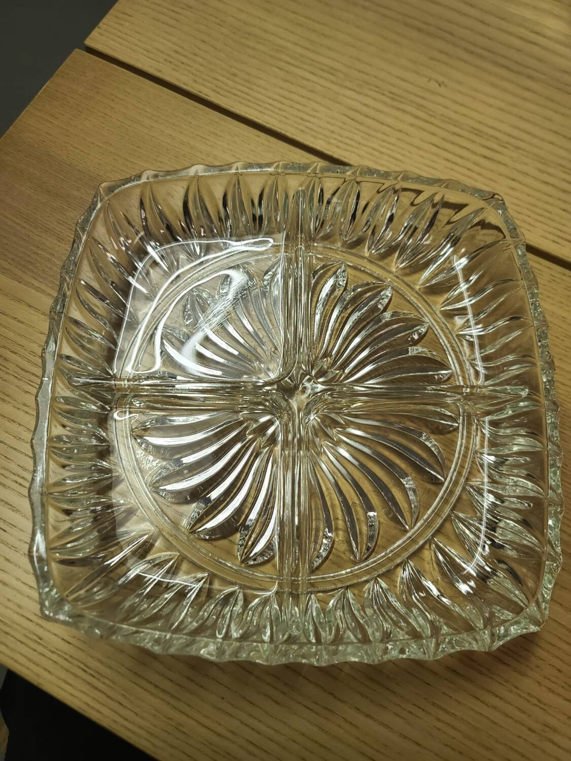 Vintage glass appetizer dish