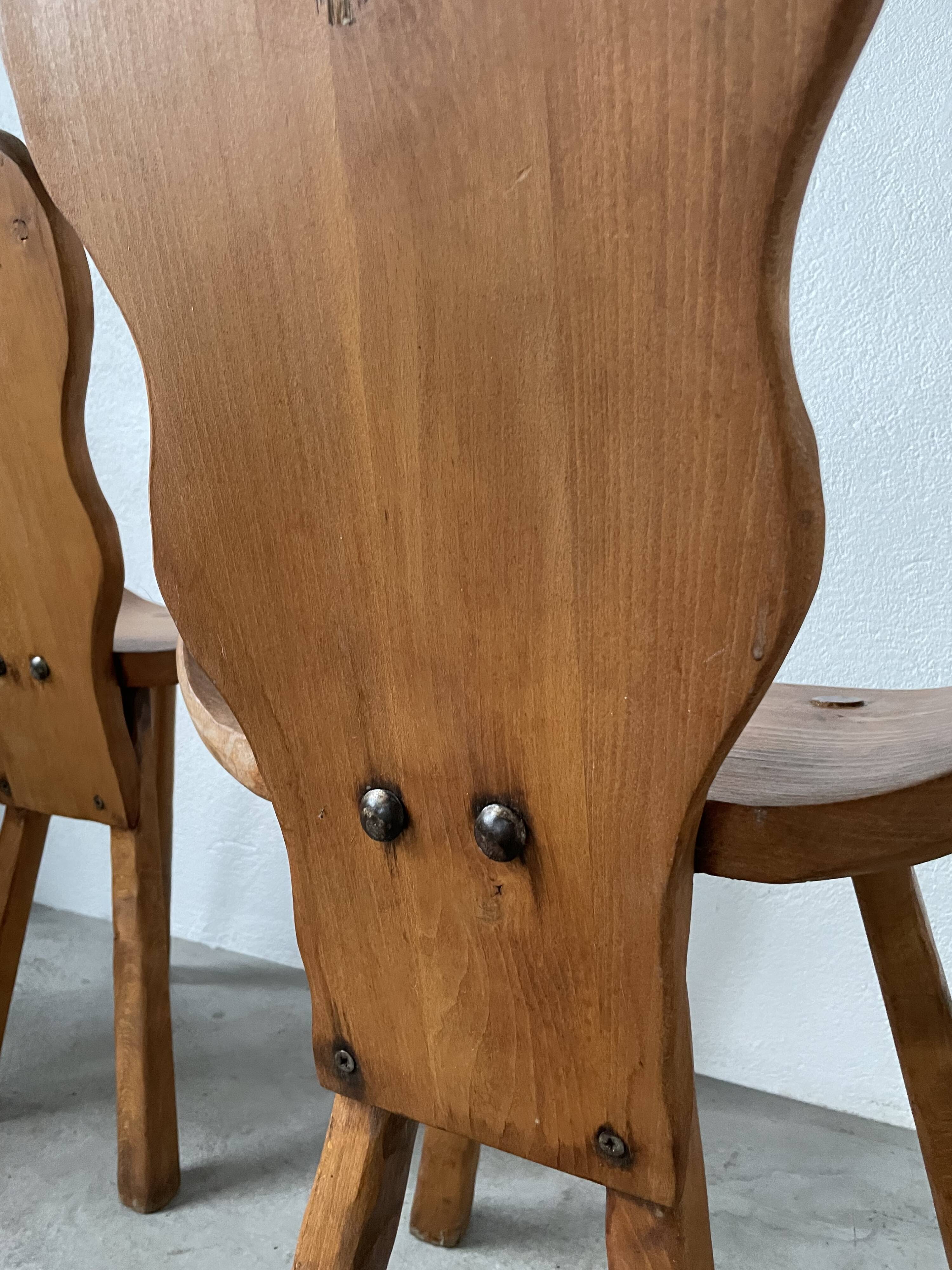 Oak mountain chalet chairs