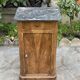 Nightstand - bedside table with marble top