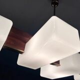 Lustre Lunel laiton et palissandre