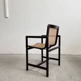 Vintage Wooden Chair with Cane seat by Branko Ursic for Stol Kamnik, 1970s