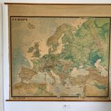 Affiche carte de l'Europe