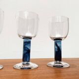 German wine glasses by Regina Kaufmann for Glashagen Hütte, set of 6.