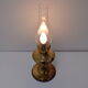 Vintage brass table lamp, czechoslovakia, 1950's.