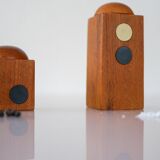 Set of Danish modernist teak salt and pepper shakers, set of 2.