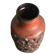 Large brown ceramic vase Carstens Tonnieshof (W. Germany) from the 1960s, with relief decoration.