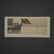 Lithograph by Henri Rivière The Enchantment of the Hours - The Calm Sea