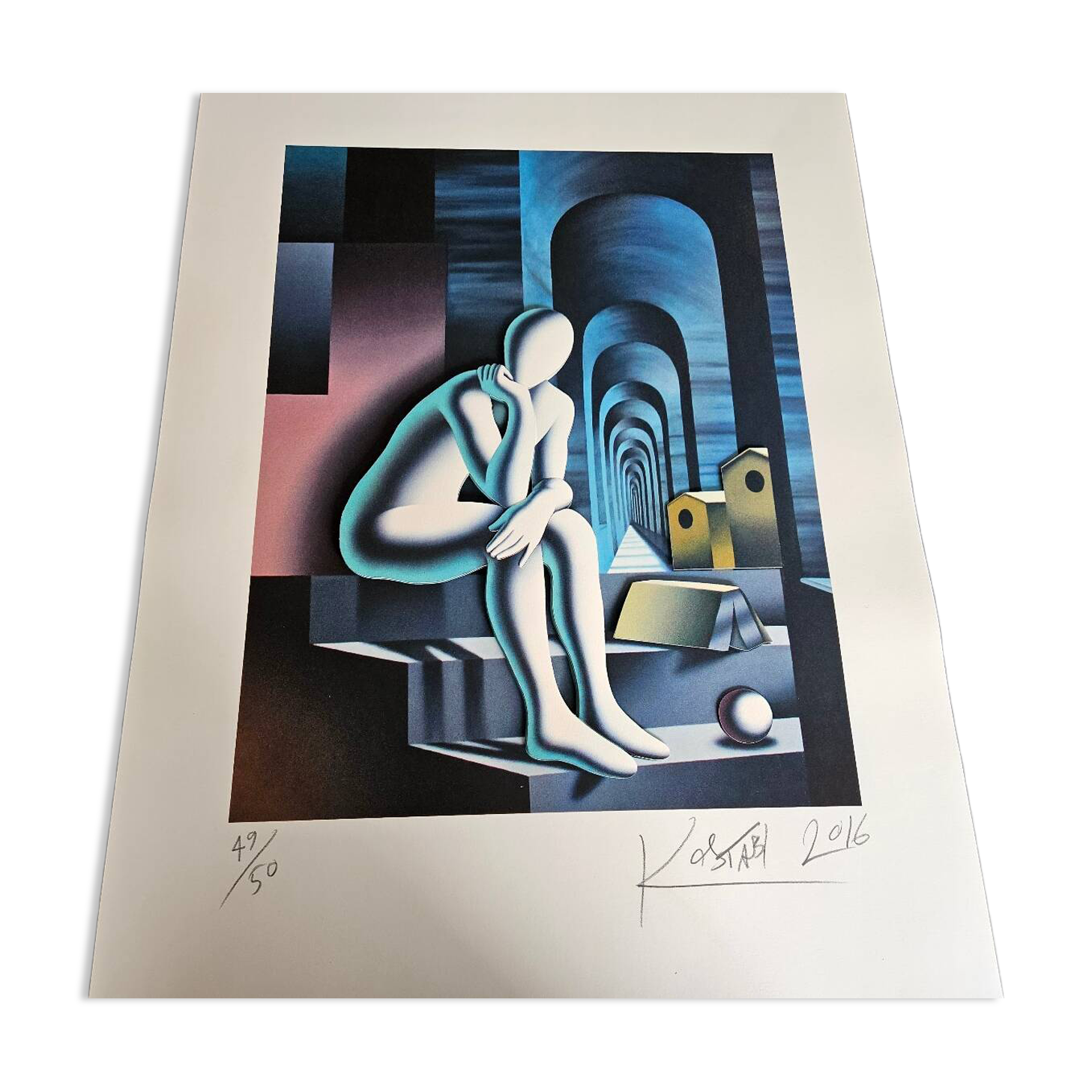 Mark Kostabi, Endless Enigma, conception 3D, 2016