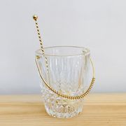 Seau à glace en cristal et sa cuillère