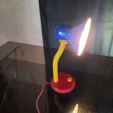 Multicolored table lamp 1980s Memphis style