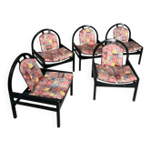 Set of 5 Baumann armchairs