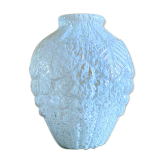 Vase art déco en verre de Clichy