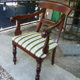 Ancient English mahogany armchair