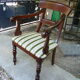 Ancient English mahogany armchair