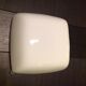 Ceiling square 70s vintage white opaline