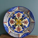 Hand painted decorative wall plate, Spain