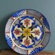 Hand painted decorative wall plate, Spain