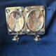 Vintage Scandinavian Brass Wall Candle holder Sconce height 29cm