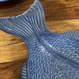 Shallow ceramic fish dish