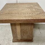 Art Deco coffee table in limed oak, 20th century