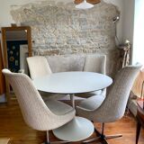 Set of 4 swivel chairs 70s