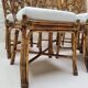 6 Chaises vintage en rotin peacock  Emmanuelle