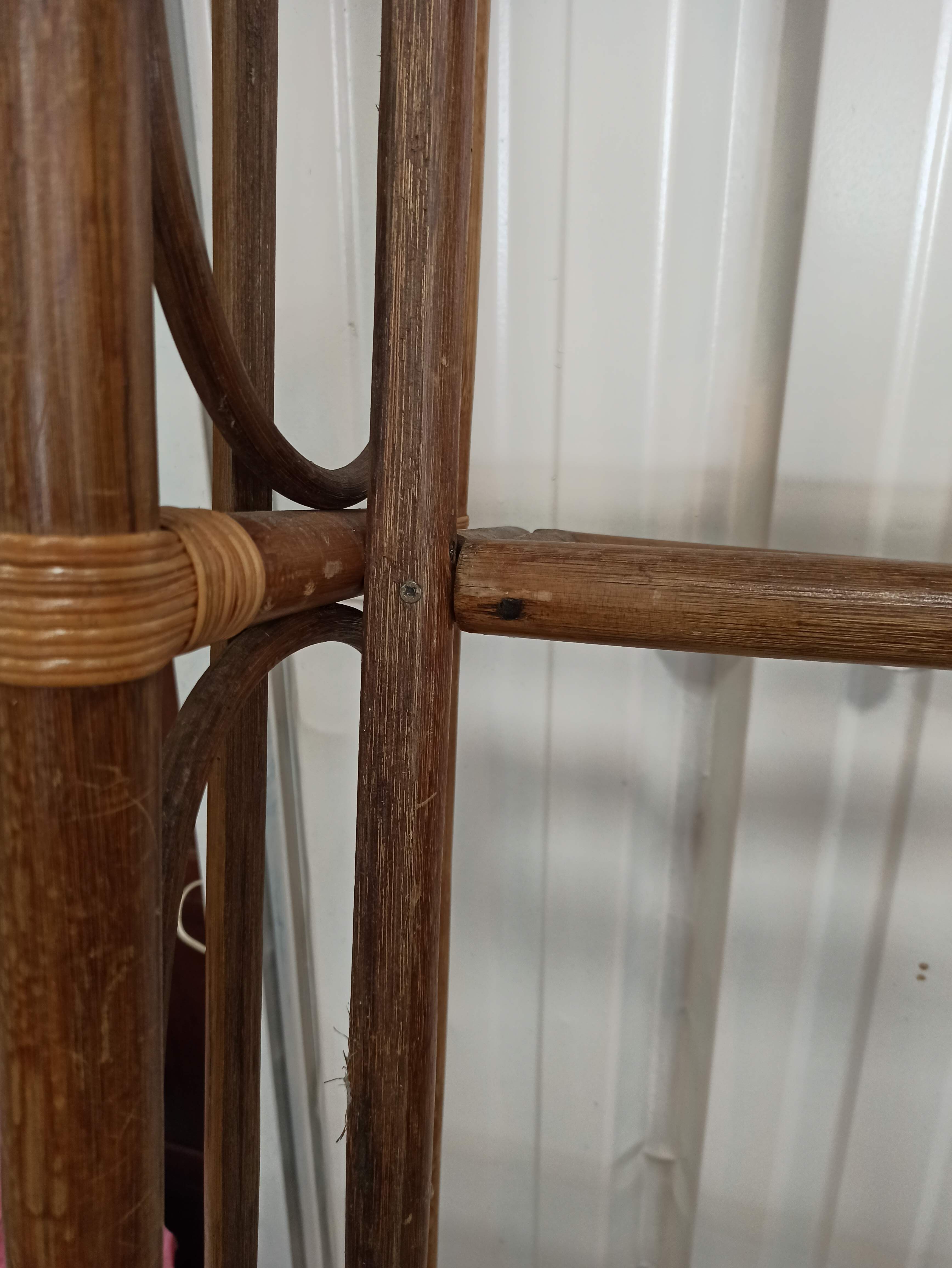 Rattan bamboo bed for one person