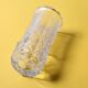 Small Vase / Vintage Clear Leaf Pattern Textured Glass Flower Vase Fidenza