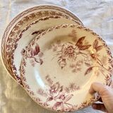 Set of 4 flat plates "Terre de Fer"