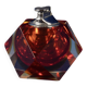 Faceted Murano Sommerso Glass Table Lighter by Alessandro Mandruzzato Italy 1970