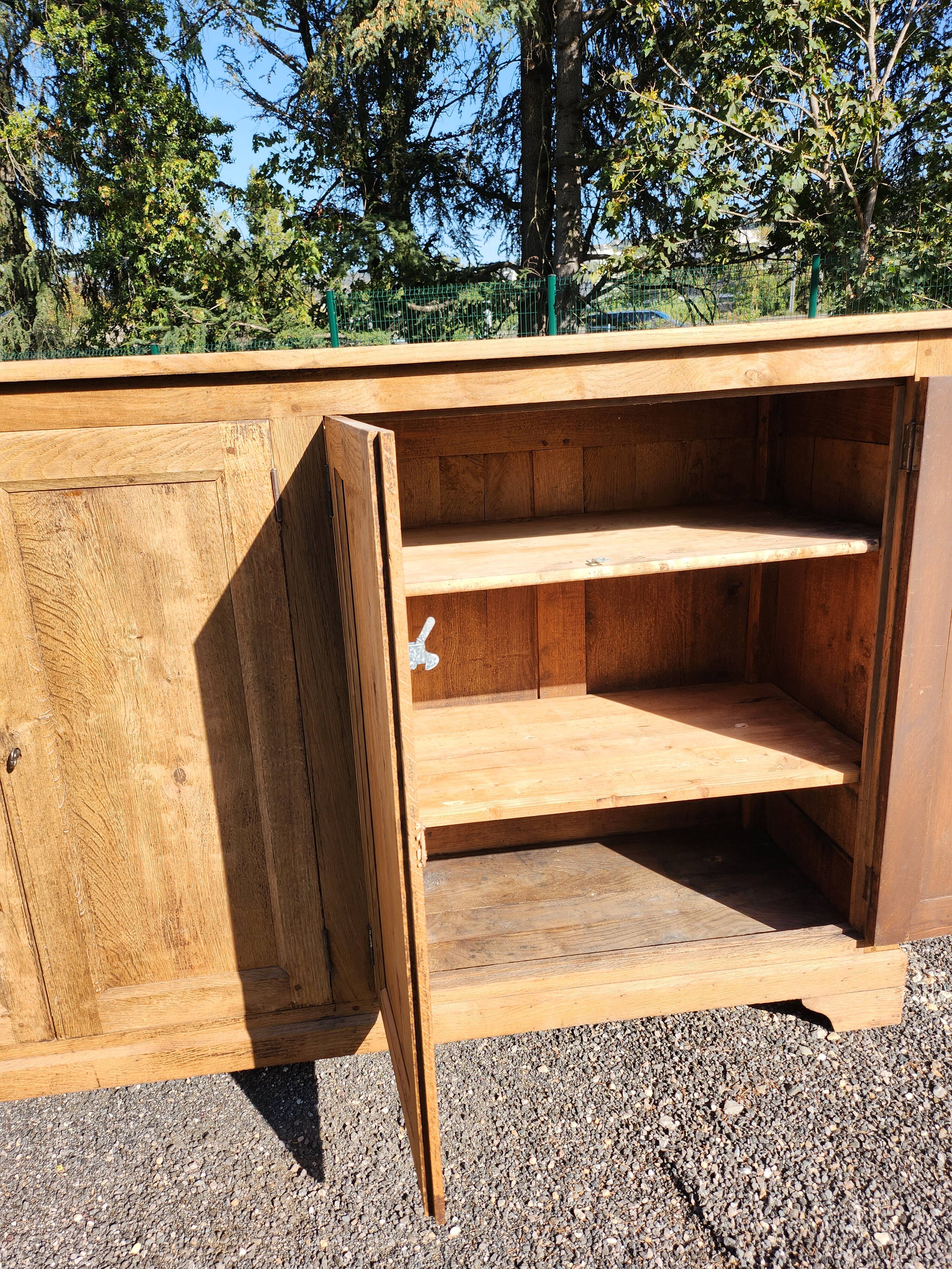 Old oak sideboard natural raw wood trade furniture