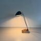 Large metal desk lamp with Wood Design texture by Eileen Gray, 1950s, France.