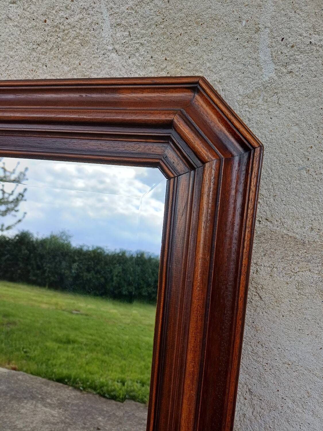 Wooden mirror