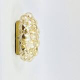 Mid Century Modern Amber Bubble Glass Wall Light By Helena Tynell For Limburg, Germany, 1960s