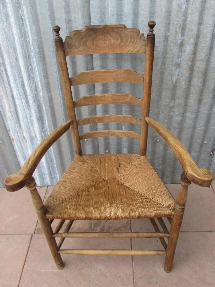Wooden Dutch rustic farmers armchair Chair