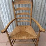 Wooden Dutch rustic farmers armchair Chair