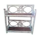 Rattan shelf