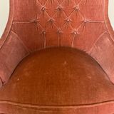 Small pink toad armchair