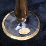 2 verres "souvenir de communion" en verre cristallin
